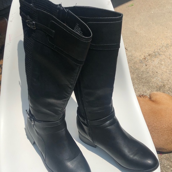 Cloudwalkers By Avenue Black Wide Calf Boots .Woman’s Size 9 1/2 W - Picture 5 of 16